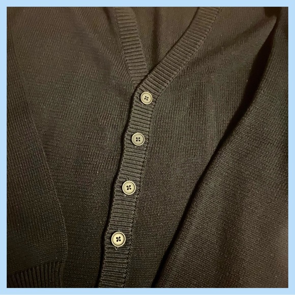 Women's Navy Blue Cardigan - Picture 7 of 8